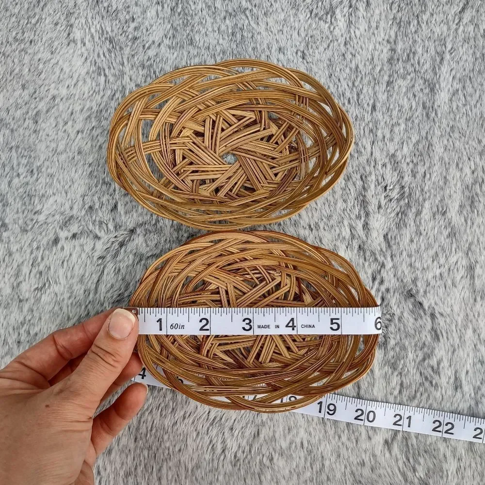 Cottagecore Decorative Wicker Basket‎ Set of 3